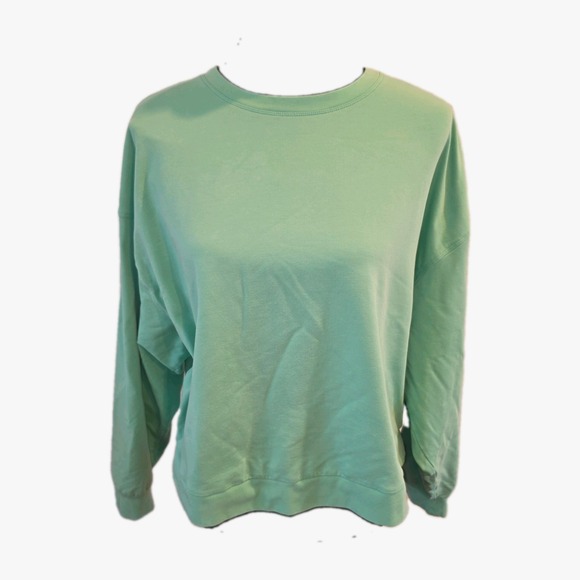 JoyLab Tops - JoyLab Mint Green French Terry Oversized Sweatshirt Pullover Medium Flaw